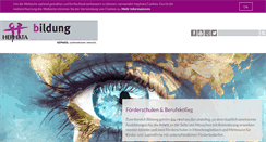 Desktop Screenshot of hephata-bildung.de