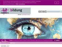 Tablet Screenshot of hephata-bildung.de